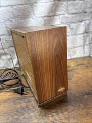 Vintage Sony ICF-9740W Tabletop FM/AM Radio Simulated Wood W/ Box Tested