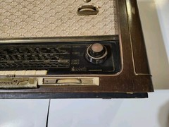 Old Grundig Tube Radio 3043 W 3D Klang Table top Wood Case Germany