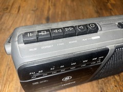 VTG GE 3-5264A AM/FM Radio Cassette Recorder Portable Boombox Tested Working