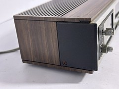 Vintage Soundesign 3461 Flip Clock AM/FM Alarm Radio Woodgrain 1970s