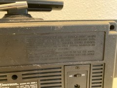 Emerson MBR-1 Multi Band AM/FM/CB/SW1&2/TV/AC/Weather/PA Portable Radio