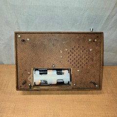 Vintage AM/FM Transistor Radio Remembrance MCM 10&Prime;x7&Prime; Woodgrain