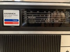 Vintage Hanimex Multiband Radio Receiver Model 7640 AM FM CB Hong Kong AS IS