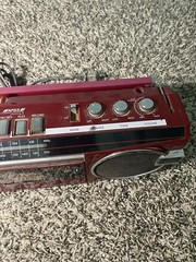 Vintage Radio Retro 1980&rsquo;s Sears Roebuck & Co SR-3000 Series – Red Boombox