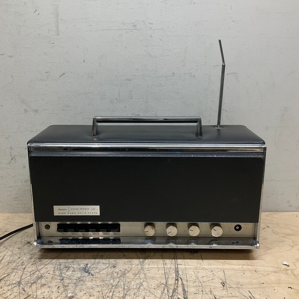 Vintage Sears Com Trek IX Model 132.2285 Tested and Working MISSING ONE KNOB