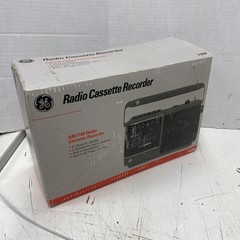 Vintage GE AM/FM Radio Cassette Recorder 3-5264A Tape Player Open Box Works