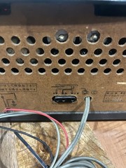 Vintage Tube Radio Two Speaker Needs Repair Lights Up
