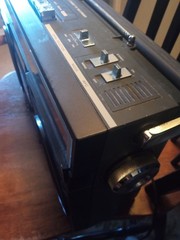 Hitachi TRK-7252HC 1980s Vintage Boombox Radio Cassette Recorder Ghetto Blaster