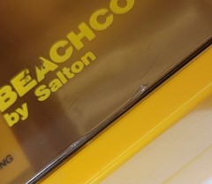 Salton Beachcomber BC-1C Cassette Player AM/FM Radio 1985 Yellow w/ Secret Stash