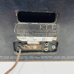 Vintage KLH Model Twenty One 21 FM Table Radio & Speaker – Tested & Works Great!