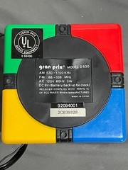 D530 Vtg 1990s GPX Gran Prix ALARM RADIO CLOCK rubiks simon Multi-Color CUBE
