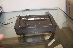 Vintage Lloyds Flip Alarm Clock AM FM Radio Multi Plex Stereo JJ-6954 Brown