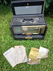 ZENITH TRANS-OCEANIC PORTABLE RADIO B600 SHORTWAVE MULTIPLE BAND PARTS READ