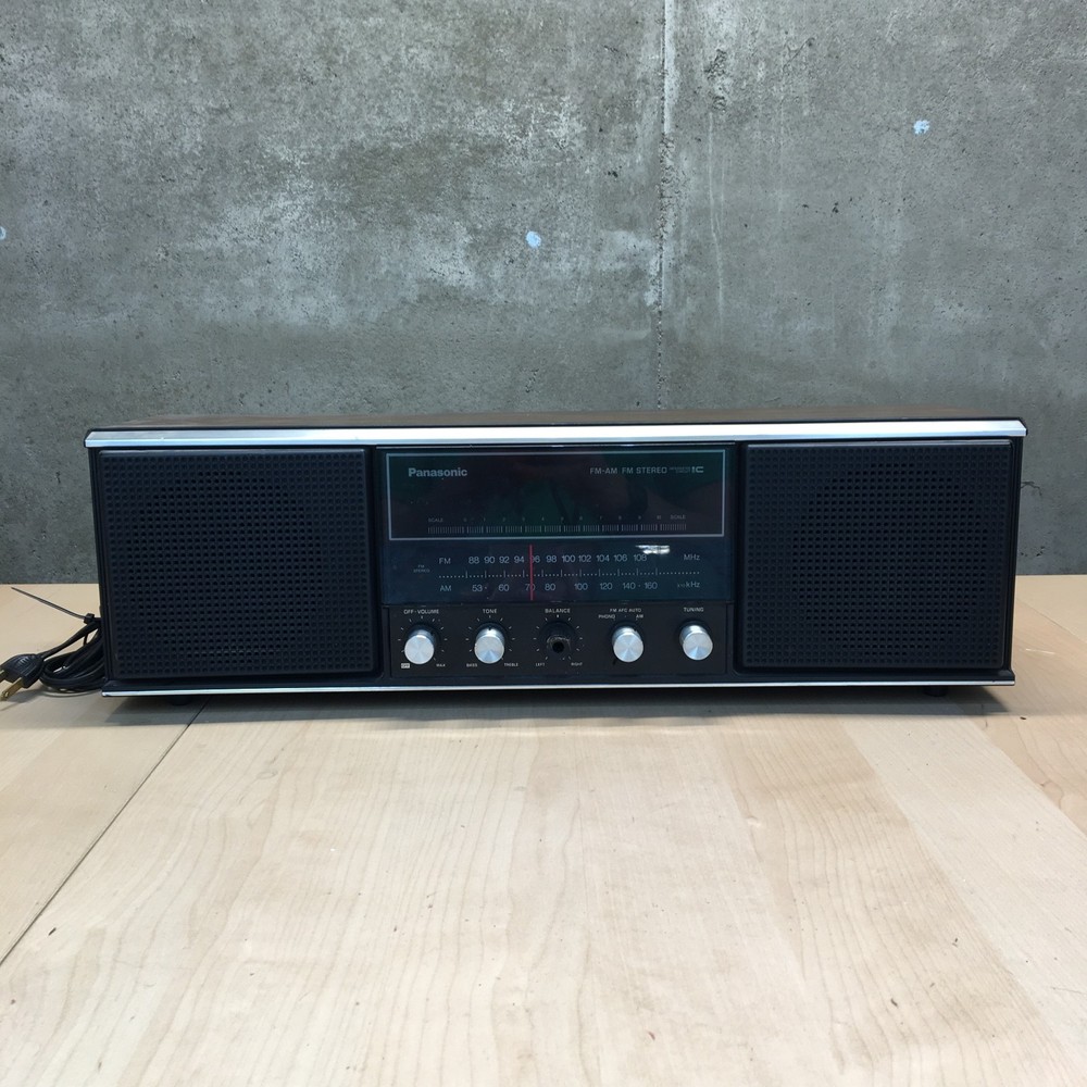 Panasonic RE-7345 AM/FM Radio Receiver Stereo Japan Woodgrain Vintage AS IS