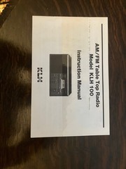 KLH 100 AM/FM Table Radio