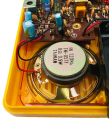 Vtg Realistic All Weather AM FM Radio Yellow Portable 12- 783 No Seal READ Works