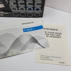 BOX ONLY Magnavox Skymaster 4 Stereo Cassette Player D6623 Instructions