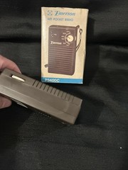 Emerson Am Pocket Radio Vintage Tested Works Good