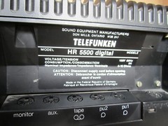 Vintage Telefunken HR5500 Digital AM / FM Receiver with Cables Germany