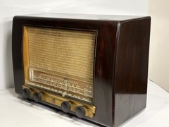 Vintage Philips P145 Tube Radio Working AM Shortwave Wood Cabinet Toronto 1950s