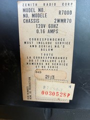 Vintage ZenithTransoceanic R7000-2, recapped, aligned, excellent