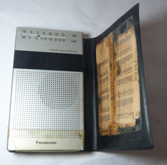 Vintage Panasonic Radio RF-032 AM FM 2 Band Receiver w/ Case – WORKS! OEM