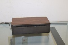 Vintage Lloyds Flip Alarm Clock AM FM Radio Multi Plex Stereo JJ-6954 Brown