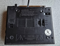 VTG Realistic Weatheradio Alert 3 Channel Toggle Switch Alert Siren Walnut Grain