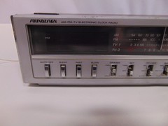 Vintage Soundesign AM/FM/ TV Electronic Clock Radio #3772 Hong Kong 11 x 6 x 4&Prime;
