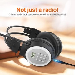 AM FM Radio Headphones Personal Portable Radio Headset am/fm Digital with Bes…