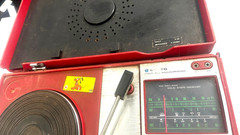 #160 Sanyo g-1219-3 portable Radio/ Portable Phono Player JAPAN 250v for parts