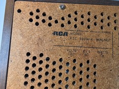 Vintage RCA RZC 920W-K Walnut AM/FM Solid State Dual Speaker Radio- Tested Works