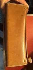 Vintage Leather Case Zenith Tube AM Radio , Carousel Model A404 Untested 4 Parts