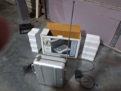 Vintage Jeep Electronics Z-Case Portable Stereo ZC-PSB-9 Tested Working AC & DC