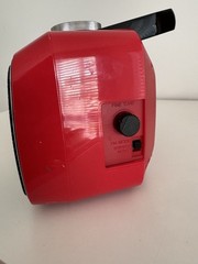 VINTAGE SANYO M W737K RED RADIO BOOMBOX DUAL CASSETTE RECORDER AM/FM *Read***