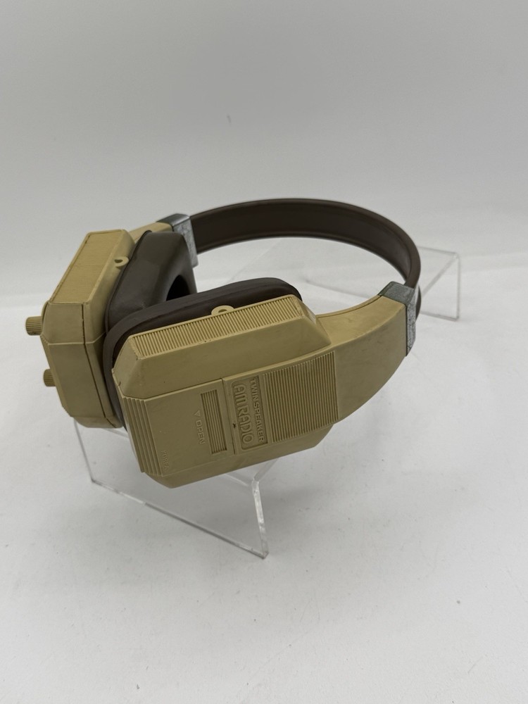 Vintage Headphones Radio Shack Headset Tandy FM/AM 12-186 TESTED WORKS