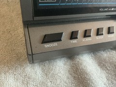 Vtg AM FM Clock Radio Alarm 120v – Battery Back-up- Tested – GPX Model D528