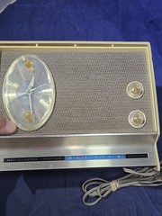 Vintage 1960s Sears Silvertone « Instant Sound » AM Clock Radio ~ Radio Works