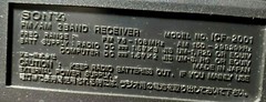 SONY ICF-2001 AIR/FM/LW/MW/SW Receiver Excellent Works ! No Display FREE SHIP