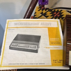 VTG 1984 REALISTIC Weather Radio Alert III Model 13-140 Tested W Manual