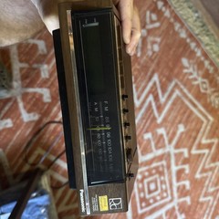 Panasonic Vintage FM/AM 2-Band Electronic Clock Radio RC-6050 9&Prime; Fully Functiona