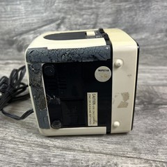 Vintage 80s Cube MAGNAVOX Dual Alarm Clock AM/FM Cream Radio D3110/37 Tested