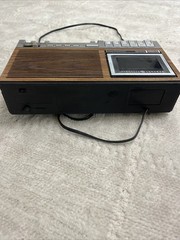 Vintage GE General Electric 7-4975B AM/FM/Cassette Tape Clock Radio Recorder