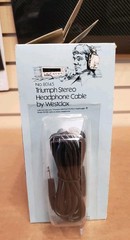 Vintage Retro Triumph Headhugger Westclox AM/FM Radio Headphones 1970s Brand New