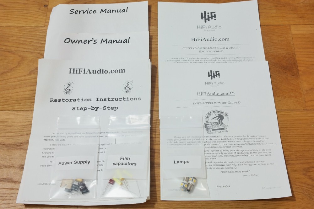 Zenith Royal 3000 3000-1 Trans-Oceanic restoration repair rebuild capacitor kit