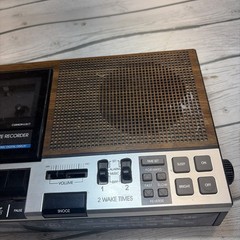 GE AM/FM Alarm Clock Radio Cassette Tape Recorder Model 7-4956B Cassette No Work