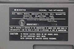 RARE Vintage SANYO MT4200 Boombox Stereo Radio/Cassette/TV Combination