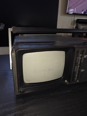 Vintage Sears 580 Portable Receiver Television Radio PSB 5&Prime; screen 1983 Works