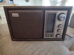 Sony Radio ICF-9650W AM/FM Tabletop Stereo Woodworks Fidelity Sound MCM Vintage