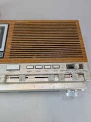 Vintage AM/FM Clock Radio Cassette Player Alarm Clock 7-4975C *Read